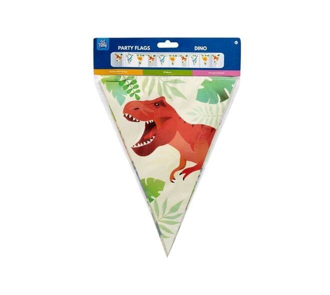 Vlaggenlijn Dino folie 10 meter