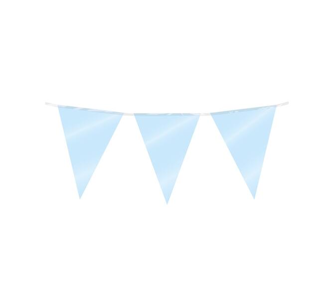 Party Flag Foil Baby Blue