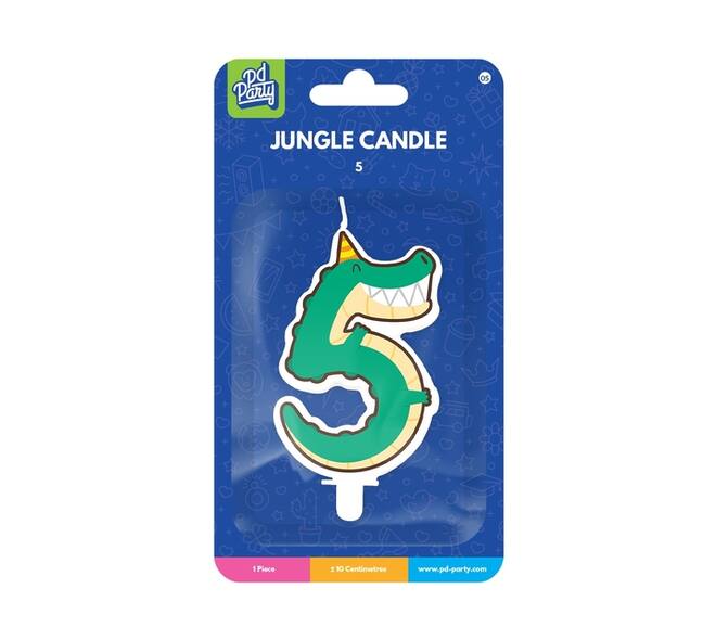 Jungle candle 5 Crocodile