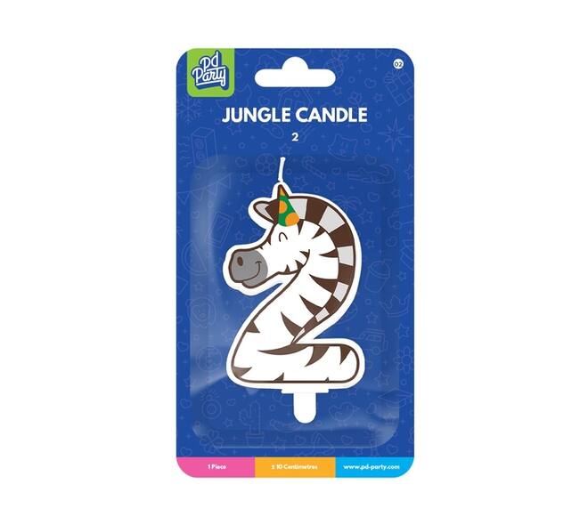 Jungle candle 2 Zebra