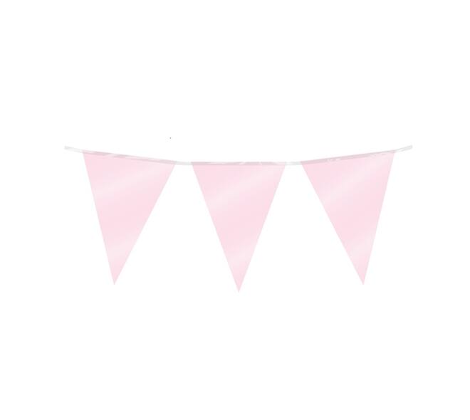Party Flag Foil Baby Pink