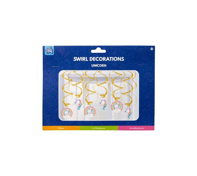 Swirl decorations Unicorn
