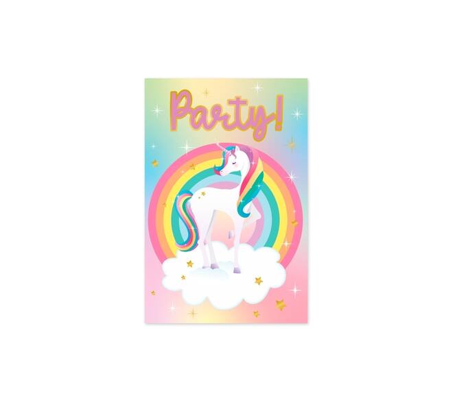 Uitnodigingskaarten Unicorn