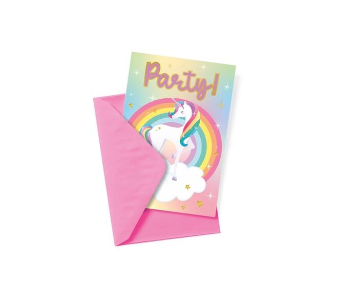 Uitnodigingskaarten Unicorn