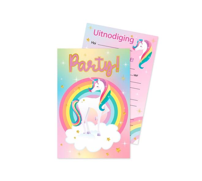 Uitnodigingskaarten Unicorn