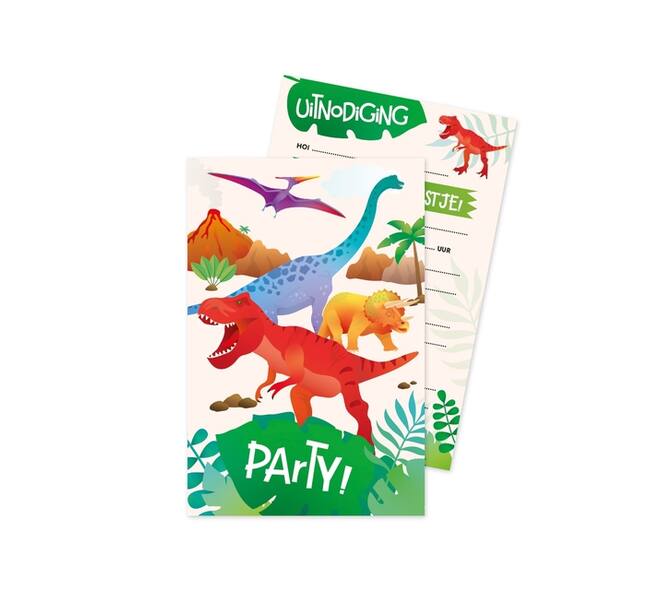 Uitnodigingskaarten Dino