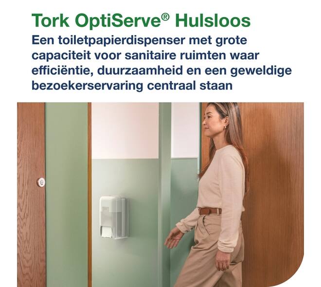 Toiletpapier Tork T7 Advanced Optiserve Coreless 2-laags 94m wit 472630