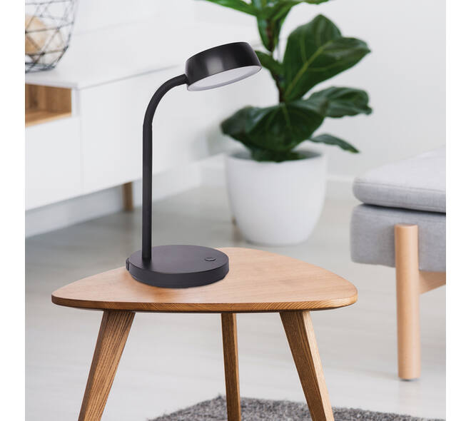 Bureaulamp MAUL Abby LED op voet zwart
