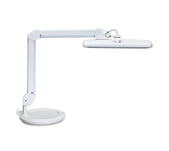 Werkpleklamp MAUL Intro LED dimbaar op voet wit