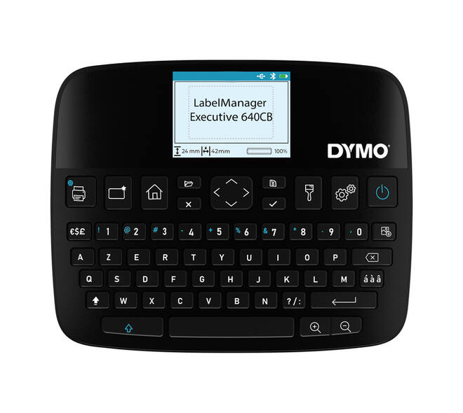 Labelprinter Dymo LabelManager Executive 640CB draagbaar azerty 24mm zwart in koffer