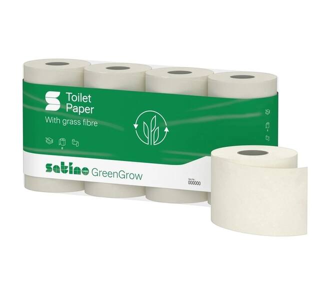 Toiletpapier Satino MT1 GreenGrow 3-laags 8x250vel naturel 079870