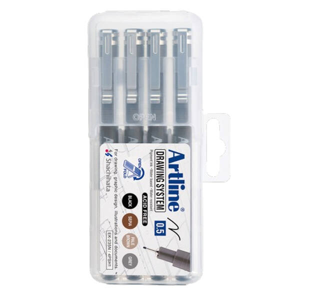 Fineliner Artline technisch 0.5mm assorti