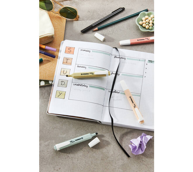 Markeerstift STABILO Swing cool nature colors moddergroen
