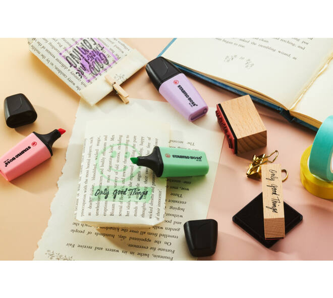 Markeerstift STABILO BOSS mini pastel assorti 6 stuks