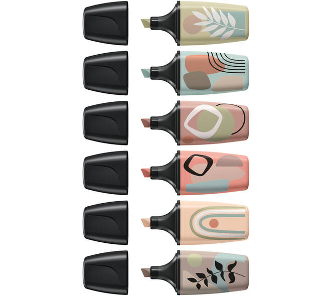 Markeerstift STABILO BOSS naturevibes assorti 6 stuks