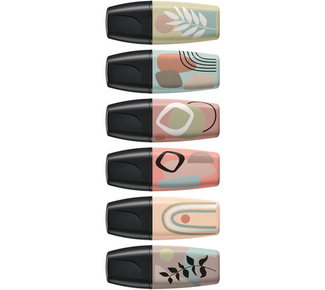 Markeerstift STABILO BOSS naturevibes assorti 6 stuks