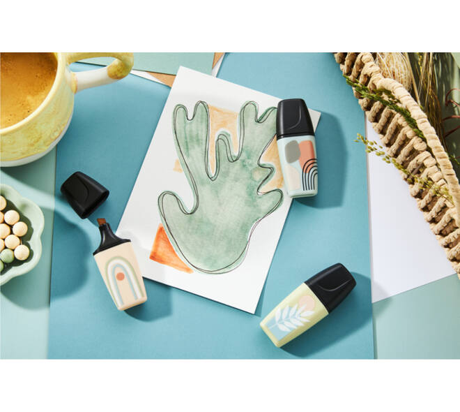 Markeerstift STABILO BOSS naturevibes assorti 6 stuks