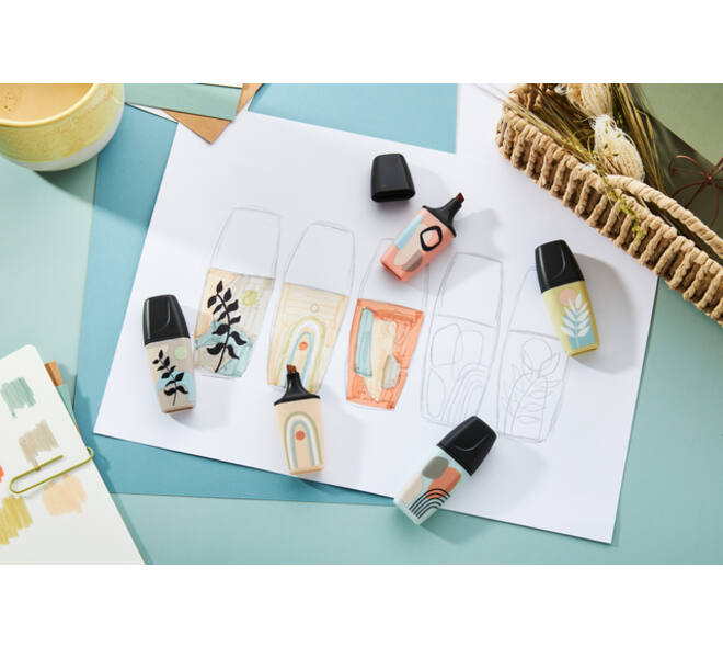 Markeerstift STABILO BOSS naturevibes assorti 6 stuks