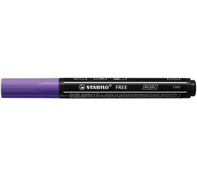 Acrylmarker STABILO  Free Acrylic T300 paars