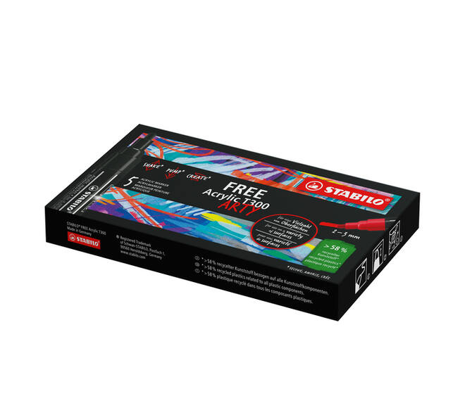 Acrylmarker STABILO  Free Acrylic T300 paars