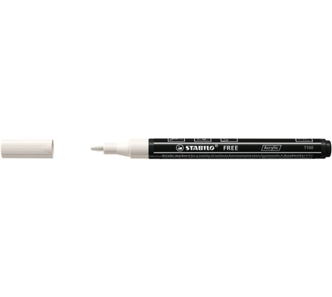 Acrylmarker STABILO  Free Acrylic T100 wit
