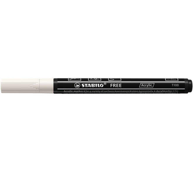 Acrylmarker STABILO  Free Acrylic T100 wit