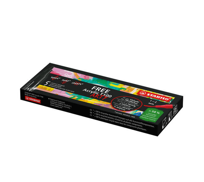 Acrylmarker STABILO  Free Acrylic T100 wit