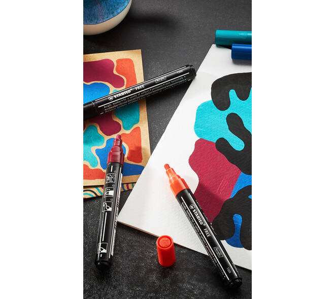 Acrylmarker STABILO  Free Acrylic T300 oranje