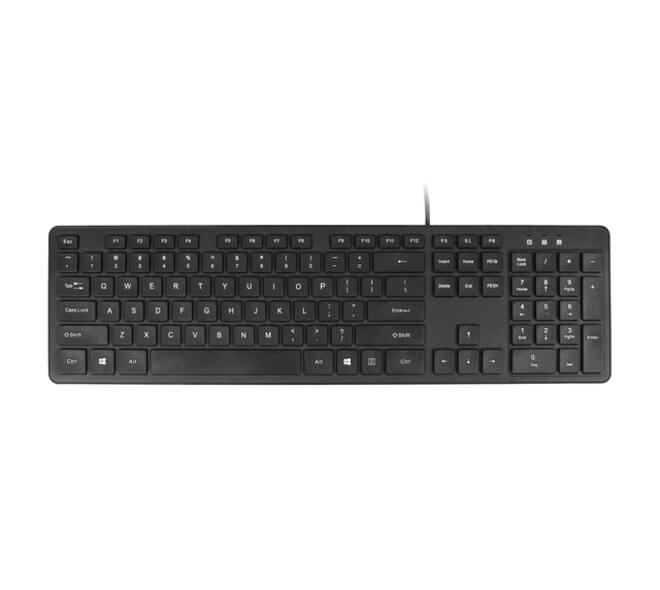 Toetsenbord Quantore QWERTY bedraad USB-A zwart