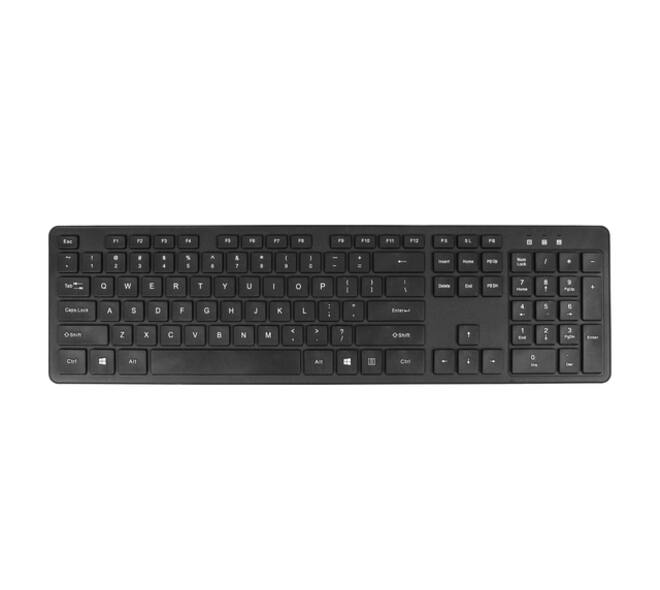 Toetsenbord Quantore QWERTY draadloos USB-A adapter zwart