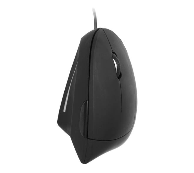Muis Quantore ergonomisch bedraad USB-A zwart