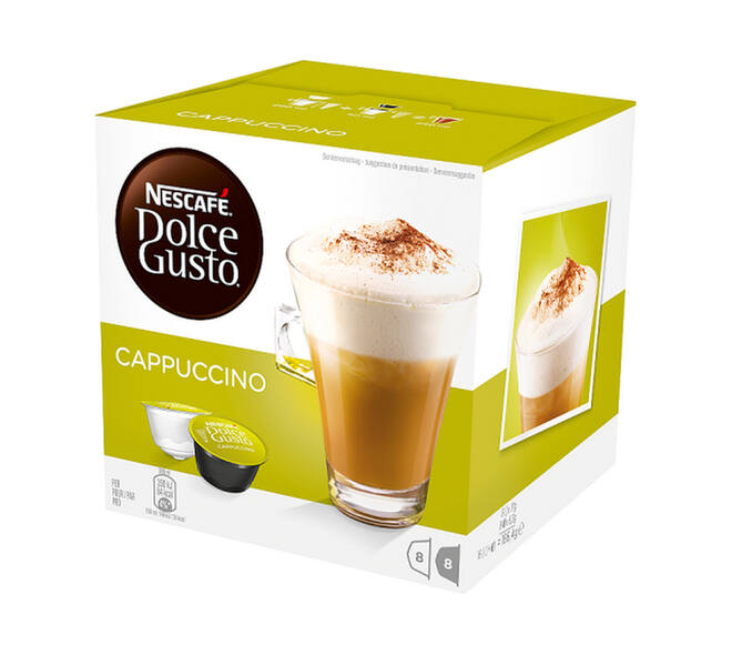 Koffiecups Dolce Gusto cappuccino 16 stuks