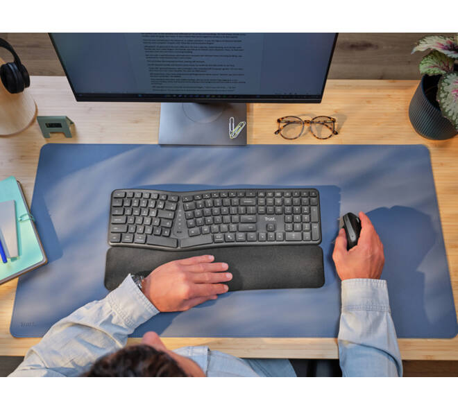 Toetsenbord Trust Keyra Ergo Multi draadloos QWERTY