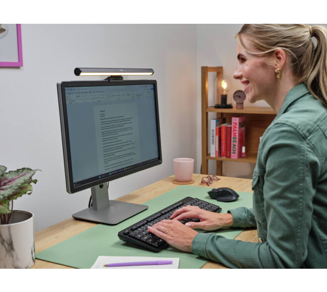 Monitorlamp Trust Shyne zwart