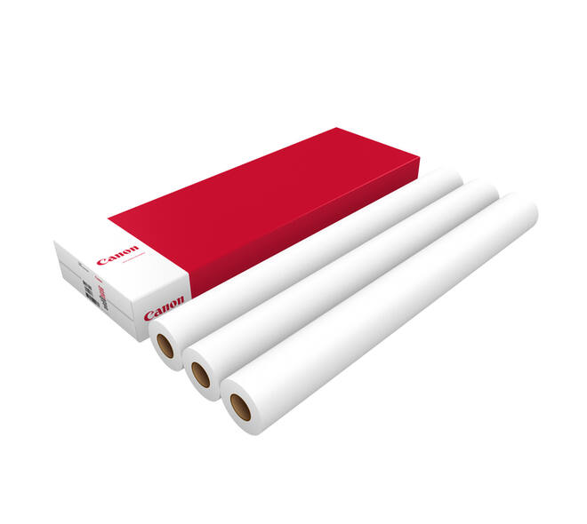 Inkjetpapier Canon 914mmx50m 90gr standaard 3 rollen