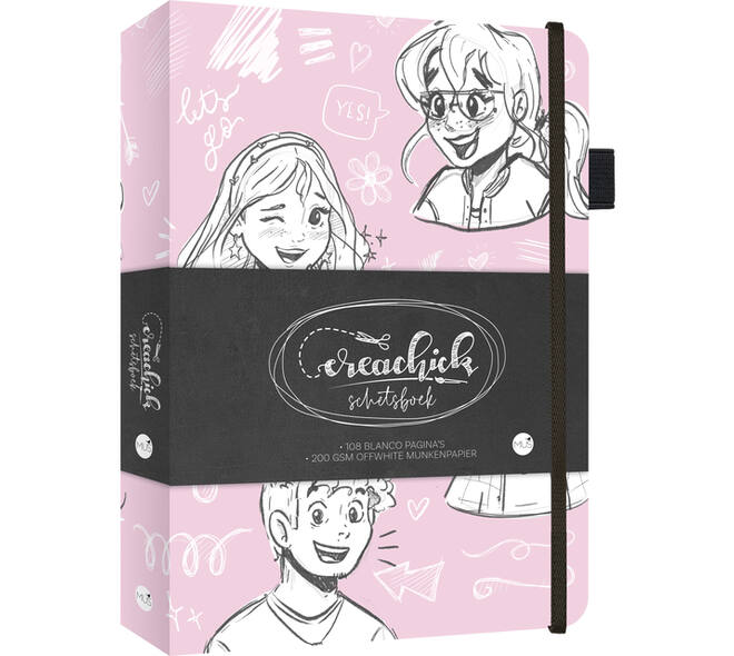 Schetsboek CreaChick  Pink