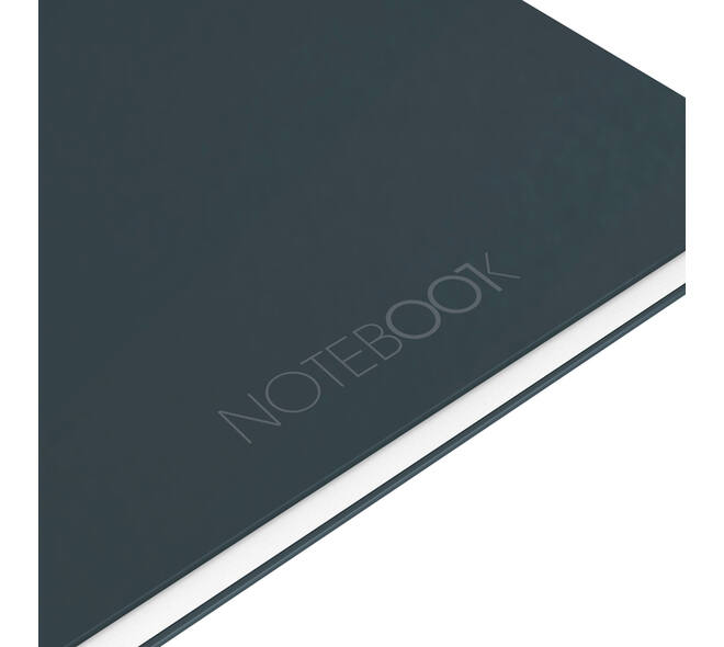 Spiraalblok Oxford International Notebook A4+ lijn 160 pagina's zwart