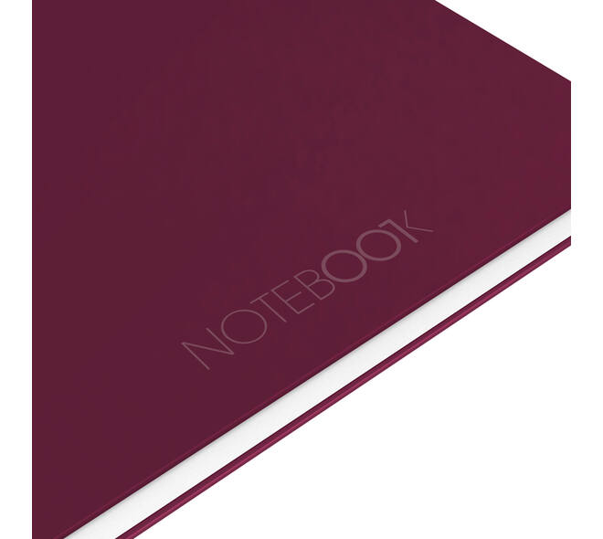 Spiraalblok Oxford International Notebook A4+ lijn 160 pagina's rood