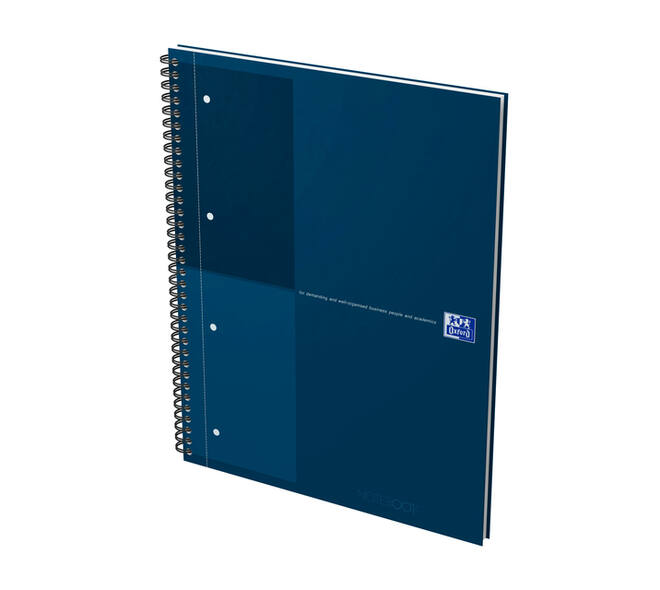 Spiraalblok Oxford International Notebook A4+ lijn petrol blauw