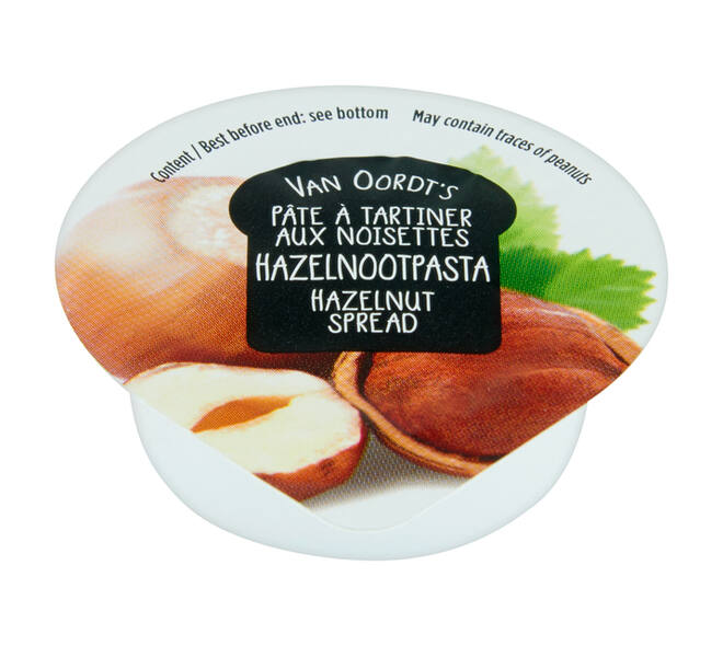 Hazelnootpasta VarieJantjes 12x15 gram cupjes