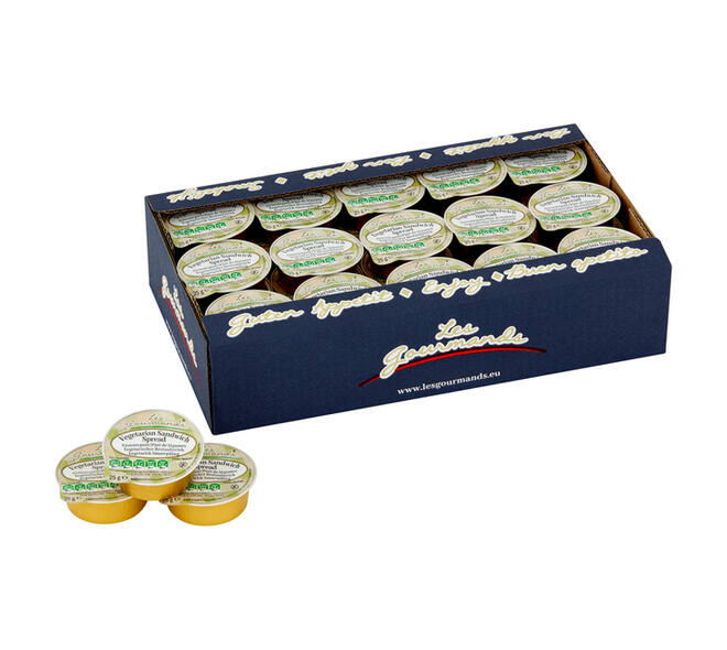 Sandwich spread Les Gourmands vega 45x25 gram cupjes