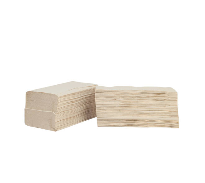 Handdoek The Good Roll bamboe z-vouw 2-laags 230x210mm 20x200 vel naturel