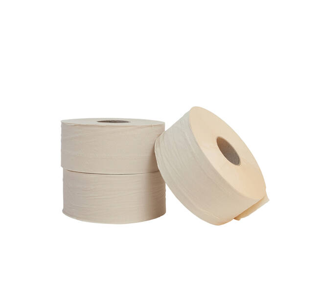 Toiletpapier The Good Roll jumbo klein bamboe 2-laags 18x180m naturel