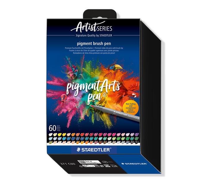 Brushpen Staedtler PigmentArts set à 60 kleuren