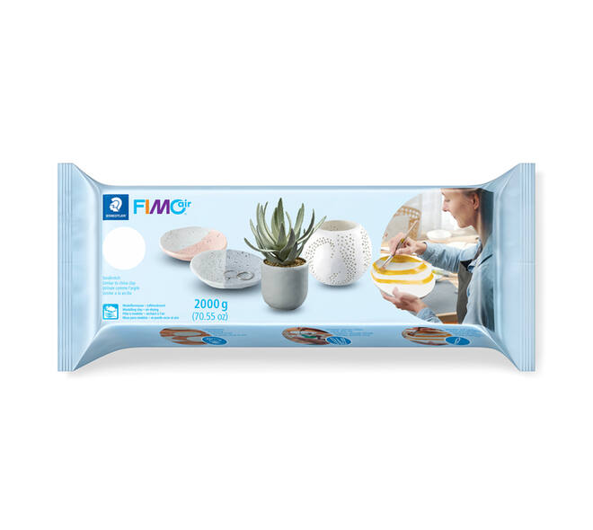 Boetseerklei Staedtler Fimo air 8102 2000 gram wit