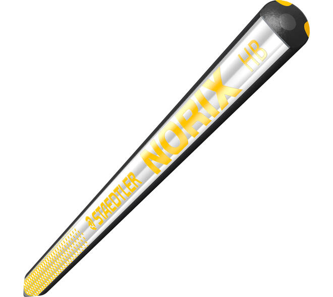 Potlood Staedtler Norix HB zwart-geel blister à 2 stuks