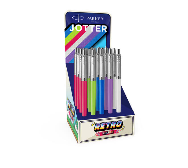 Balpen Parker Jotter Original Reload Retro 90's assorti CT medium