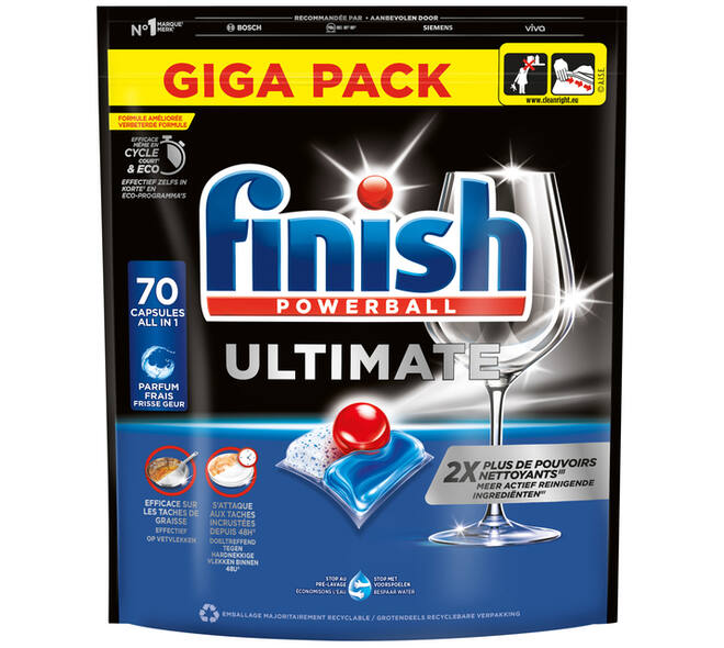 Vaatwastabletten Finish Ultimate Regular 70 stuks