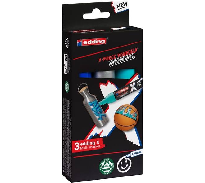 Edding 6900 X multi m. 3pcs set ocean col.