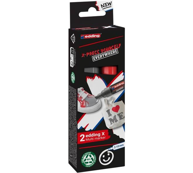 Edding 6900 X multi m. 2pcs set yay grey